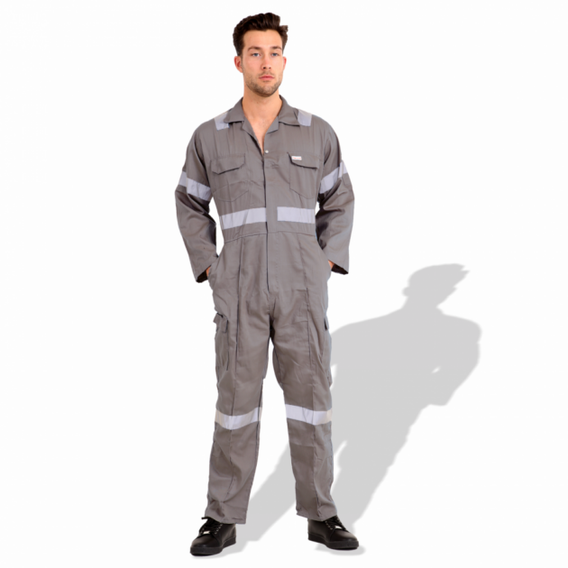 American Safety Twill Cotton General Workwear Reflective Coverall