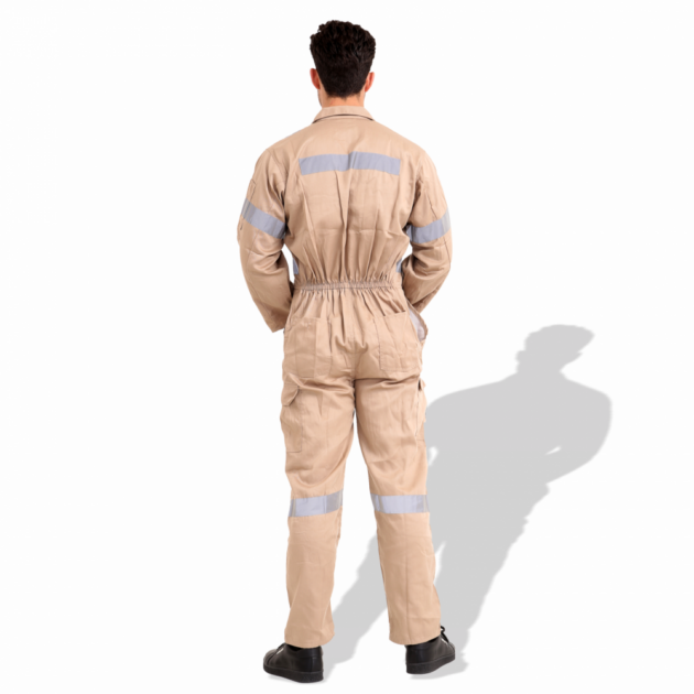 American Safety Twill Cotton General Workwear Reflective Coverall - Image 9