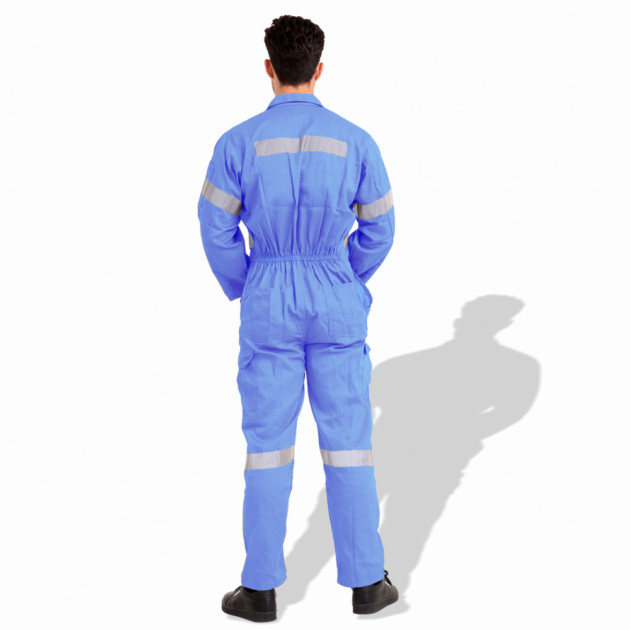 American Safety Twill Cotton General Workwear Reflective Coverall - Image 15