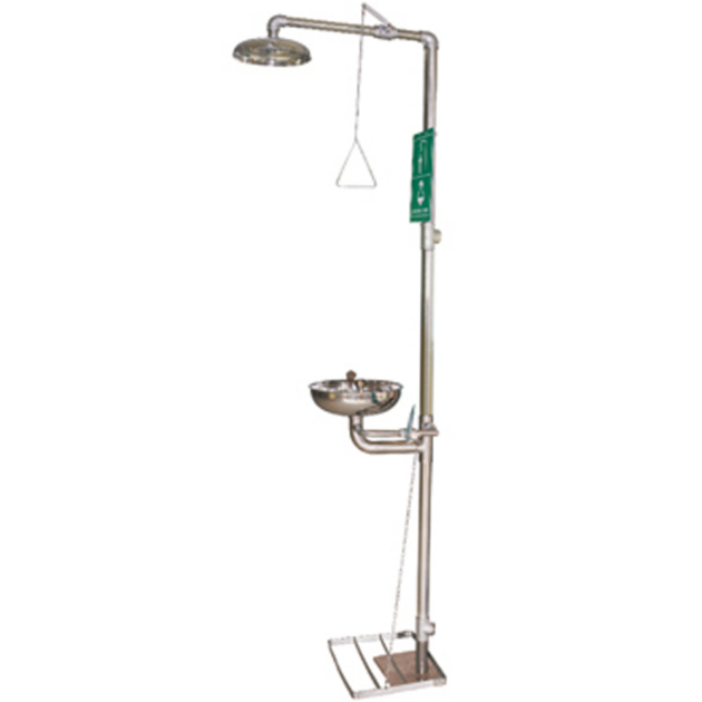 Terysafe SS-S150 Stainless Steel Eyewash Station With Safety Shower Combination Unit