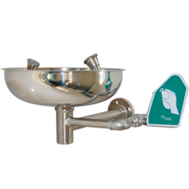 Terysafe SS-B100 Stainless Steel Wall Mounted Eyewash Basin