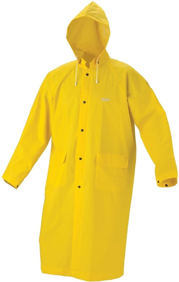 Heavy Duty PVC Washable Chemical Safety Yellow Coat - Image 2