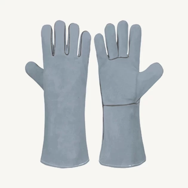 Premium Quality Heat Resistant Leather Welding Gloves - Image 3