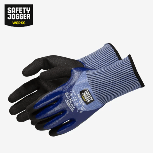 Safety Jogger Protector 4X44C Cut Resistant HPPE Glove With Double Nitrile Coating - Image 3