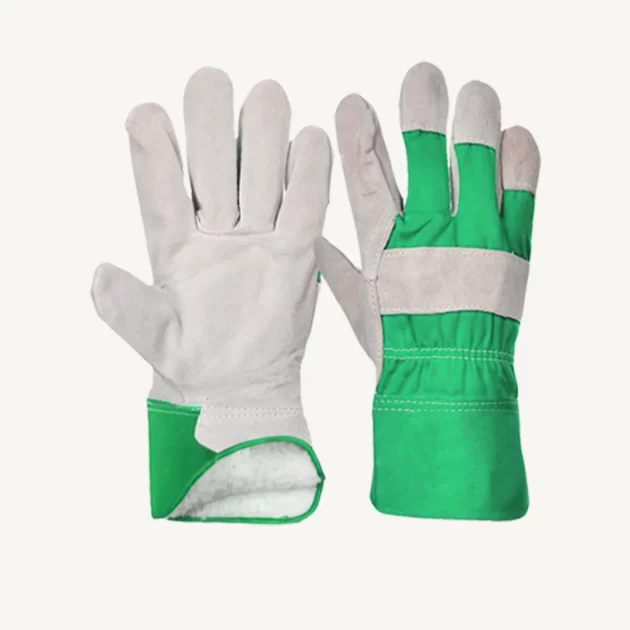 Premium Quality Industrial Safety Leather Palm Gloves - Image 3
