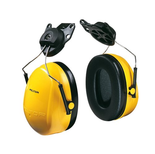 3M Peltor Optime 98 H9P3E Yellow Helmet Mounted Earmuff - Image 2